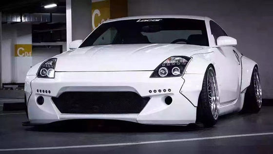 350Z Nissan Body Kit Resin Fiber Bumper Belakang Diffuser Otomatis Bagian Depan Spoiler Side Skirt