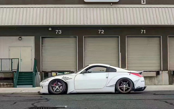 350Z Nissan Body Kit Resin Fiber Bumper Belakang Diffuser Otomatis Bagian Depan Spoiler Side Skirt