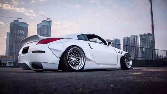 350Z Nissan Body Kit Resin Fiber Bumper Belakang Diffuser Otomatis Bagian Depan Spoiler Side Skirt