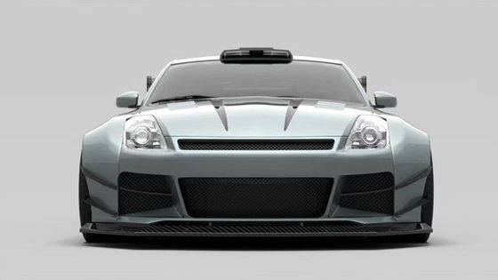 Air Knife FRP Nissan 350z Wide Body Kit Side Skirts OEM Bagian Depan Dan Belakang Bumper
