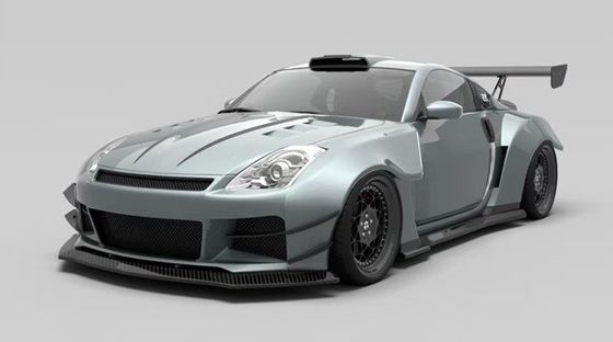 Air Knife FRP Nissan 350z Wide Body Kit Side Skirts OEM Bagian Depan Dan Belakang Bumper