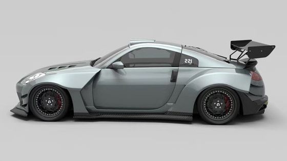 Air Knife FRP Nissan 350z Wide Body Kit Side Skirts OEM Bagian Depan Dan Belakang Bumper