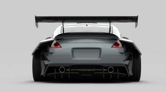 Air Knife FRP Nissan 350z Wide Body Kit Side Skirts OEM Bagian Depan Dan Belakang Bumper
