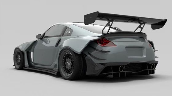 Air Knife FRP Nissan 350z Wide Body Kit Side Skirts OEM Bagian Depan Dan Belakang Bumper