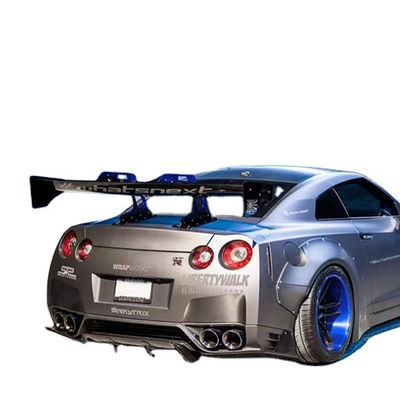 Silver GTR Nissan Body Kit LB Style Spoiler Car Duck Tail Fins Body Kit Spoiler