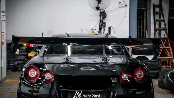 Silver GTR Nissan Body Kit LB Style Spoiler Car Duck Tail Fins Body Kit Spoiler