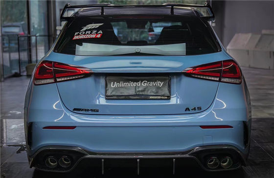 Produk Baru Kit Karoseri Serat Karbon untuk Mercedes CLA45S W177 CLA45S W177 Serat Karbon Bagian Depan Sekop Diffuser Spoiler