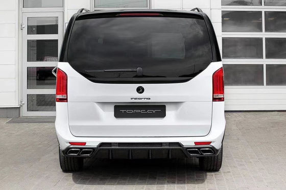 Body Kit untuk Benz Vito V260 FRP + Bahan Serat Karbon Vito V260 Upgraded TOPCAR Style Bagian depan dan belakang Bumper Body Kits