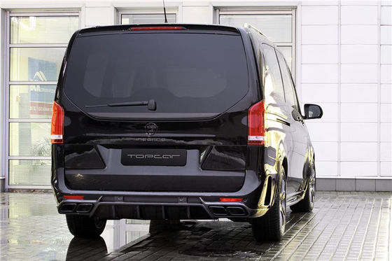Body Kit untuk Benz Vito V260 FRP + Bahan Serat Karbon Vito V260 Upgraded TOPCAR Style Bagian depan dan belakang Bumper Body Kits