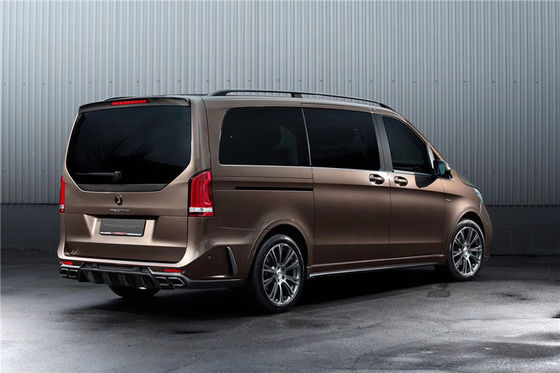 Body Kit untuk Benz Vito V260 FRP + Bahan Serat Karbon Vito V260 Upgraded TOPCAR Style Bagian depan dan belakang Bumper Body Kits