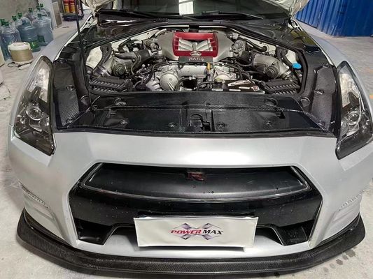 2007- 150mm Nissan Body Kit GTR R35 Karbon Fiber Engine Shield Baterai Penjaga Antifreeze