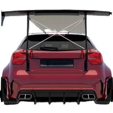 Untuk Mercedes AMG A45 Carbon Fiber Body Kit A45 Upgraded Top Style Front Shovel Diffuser Spoiler Wide-body Kit