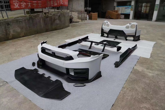 2024 nissan gtr body kit pengganti Nismo gaya spoiler mobil depan belakang hood
