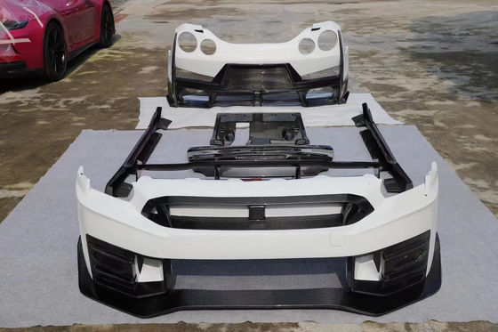 2024 nissan gtr body kit pengganti Nismo gaya spoiler mobil depan belakang hood