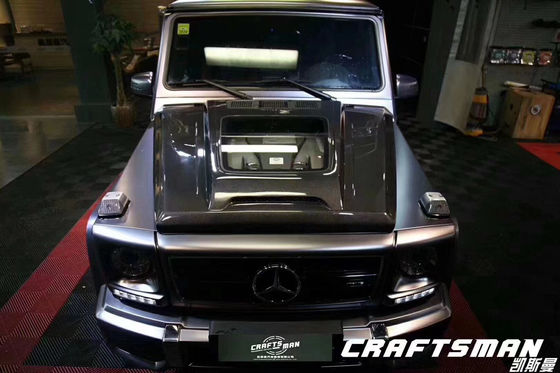 Untuk Benz Kelas G W463 W464 Kapsul Serat Karbon G500G55G63G350 IMP Tutup Mesin Gaya Transparan