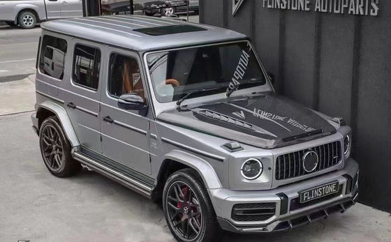 Untuk Benz kelas G W464 W463 G500 G550 G63 G350 Carbon Fiber Machine Cover W464 W463 Upgrade Topcar Style Cover