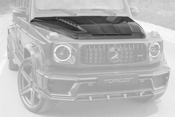 Untuk Benz kelas G W464 W463 G500 G550 G63 G350 Carbon Fiber Machine Cover W464 W463 Upgrade Topcar Style Cover