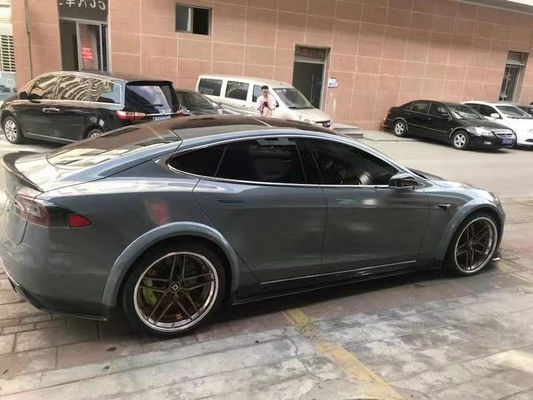 Menjual Model S Fiber Karbon Body Kit untuk Model S Wide Bodyki Fiber Karbon Bagian Depan Sekop Bagian Belakang Diffuser Spoiler
