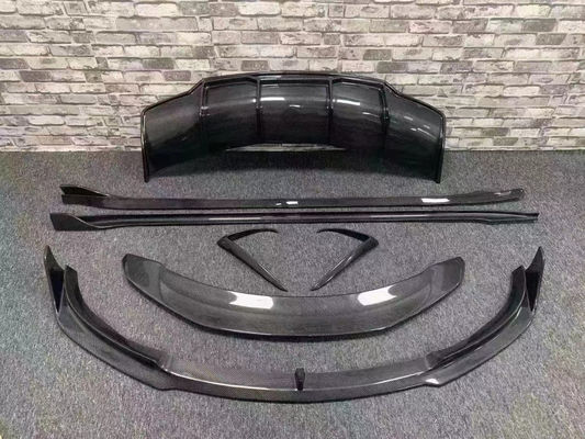 Fiber Karbon berkualitas tinggi MODEL 3 Fiber Karbon Body Kit untuk MODEL 3 Bagian Depan Sekop Belakang Diffuser Spoiler Side Skirt