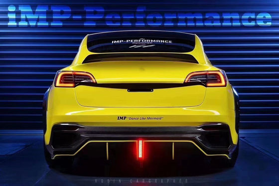 Produk Baru Model 3 Bodyki lebar untuk Tesla Model 3 Body Kit Upgrade IMP Style Bagian depan dan belakang Bumper Spoilers