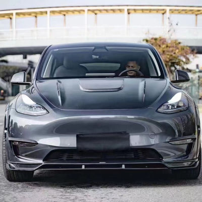 Produk baru MODEL Y Karbon Fiber Body Kit Model Y Bagian depan sekop Bagian belakang Diffuser Spoiler Cover