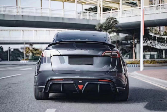 Produk baru MODEL Y Karbon Fiber Body Kit Model Y Bagian depan sekop Bagian belakang Diffuser Spoiler Cover