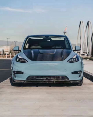 Produk baru MODEL Y Karbon Fiber Body Kit Model Y Bagian depan sekop Bagian belakang Diffuser Spoiler Cover