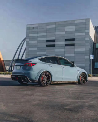 Produk baru MODEL Y Karbon Fiber Body Kit Model Y Bagian depan sekop Bagian belakang Diffuser Spoiler Cover