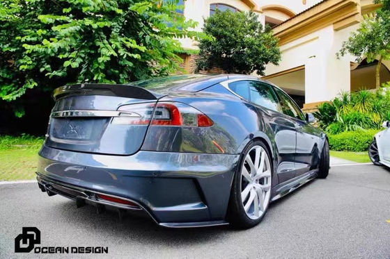 Untuk tesla Model S Body Kit Model S Upgraded PD-style Front dan Rear Bumper Spoiler Body Kits