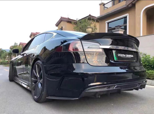 Untuk tesla Model S Body Kit Model S Upgraded PD-style Front dan Rear Bumper Spoiler Body Kits