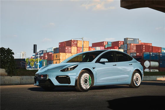 Auto Parts for Tesla Model 3 Body Kit PP Material Plastik MODEL 3 Diperbarui GT4 Gaya Front Bumper Body Kit
