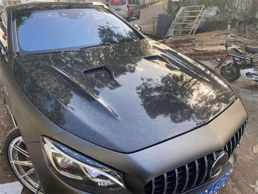 Untuk Benz W217 Kelas S Coupe Carbon Fiber Cover Cursory W217 Upgraded MSY Style Machine Cover