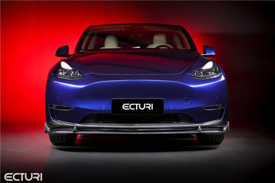 Auto Parts Carbon Fiber Body Kit untuk Tesla MODEL Y MODEL Y Upgraded Ecturi Style Bagian depan Sekop Diffuser Spoiler Body Kit