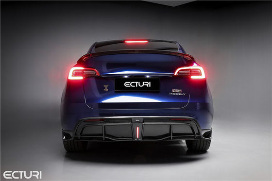 Auto Parts Carbon Fiber Body Kit untuk Tesla MODEL Y MODEL Y Upgraded Ecturi Style Bagian depan Sekop Diffuser Spoiler Body Kit