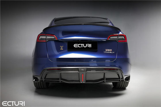 Auto Parts Carbon Fiber Body Kit untuk Tesla MODEL Y MODEL Y Upgraded Ecturi Style Bagian depan Sekop Diffuser Spoiler Body Kit