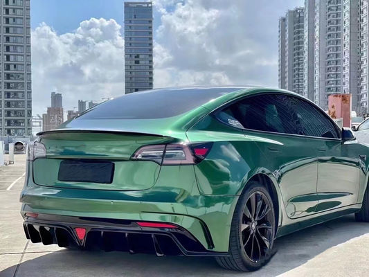 FPR 2019 Spoiler For Tesla Model 3 Body Kit 2022 Gaya ACP Bagian Depan Dan Belakang Bumper