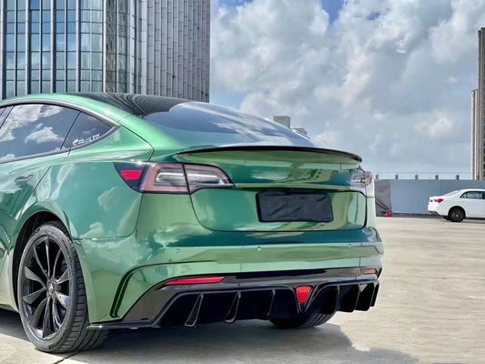 FPR 2019 Spoiler For Tesla Model 3 Body Kit 2022 Gaya ACP Bagian Depan Dan Belakang Bumper
