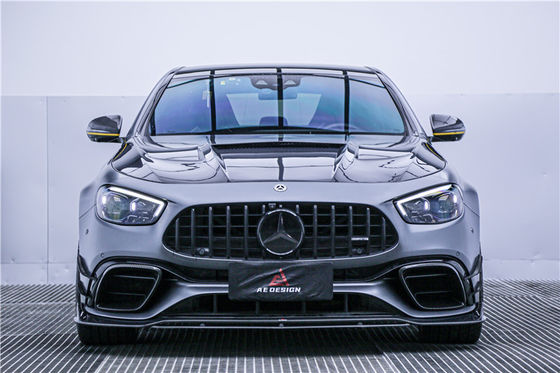 Auto Parts Carbon Fiber Body Kit untuk Mercedes E63S E63s Carbon Fiber Front Scoop Diffuser Spoiler Carbon Fiber Hood