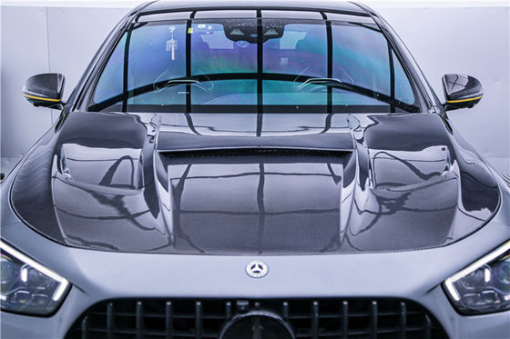 Auto Parts Carbon Fiber Body Kit untuk Mercedes E63S E63s Carbon Fiber Front Scoop Diffuser Spoiler Carbon Fiber Hood