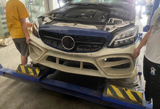 Bagian Otomotif untuk Mercedes W205 C180 C260 C300 Body Kit W205 C180 C260 C300 Upgraded IMP Style Front Bumper Body Kit