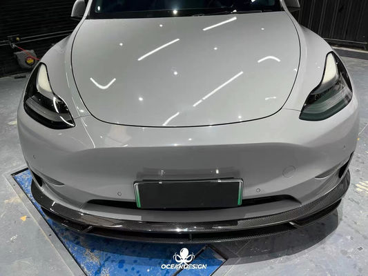 Model Putih Cerah Y Widebody Disesuaikan Belakang Diffuser Bumper Serat Karbon Kering