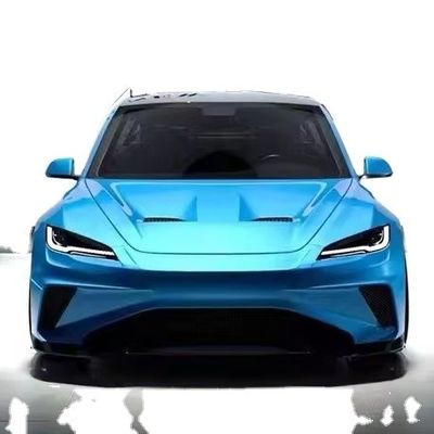 2024 Perbaikan Tesla Body Kit Serat Karbon Model 3 Spoiler Robot Gaya Depan Dan Belakang Bumper