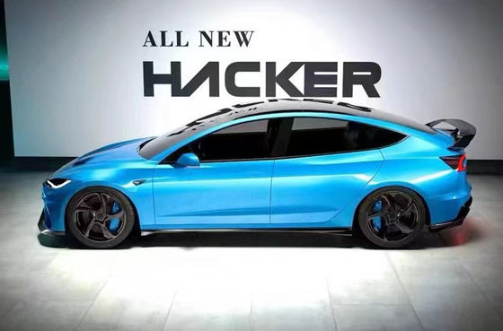2024 Perbaikan Tesla Body Kit Serat Karbon Model 3 Spoiler Robot Gaya Depan Dan Belakang Bumper