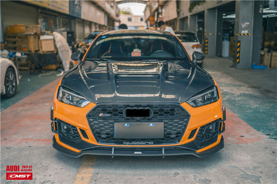 Auto Parts for Audi A5 S5 RS5 Carbon Fiber Hood A5 S5 RS5 Upgraded Transparent Style Hood Hatch