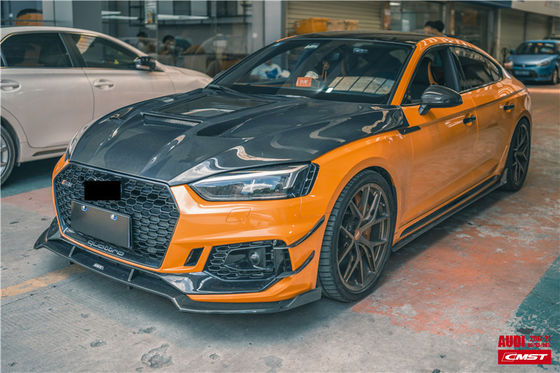 Auto Parts for Audi A5 S5 RS5 Carbon Fiber Hood A5 S5 RS5 Upgraded Transparent Style Hood Hatch