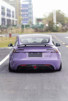 Serat Karbon Tesla Model 3 Body Kit Perbaikan Baru Tesla Side Skirt Front Lip Diffuser