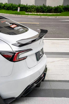 Serat Karbon Tesla Model 3 Body Kit Perbaikan Baru Tesla Side Skirt Front Lip Diffuser