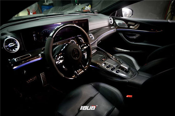 Bagian Otomotif untuk Mercedes AMG GT50 GT53 GT63 Interior Serat Karbon AMG GT50 GT53 GT63 Panel Kontrol Pusat Serat Karbon
