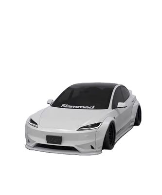 2020- Tesla Body Kit Resin Fiber LB Style Tesla Model 3 Spoiler Diffuser Bibir Depan