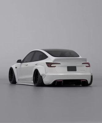 2020- Tesla Body Kit Resin Fiber LB Style Tesla Model 3 Spoiler Diffuser Bibir Depan